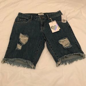 NWT Forever 21 Denim Bermuda Shorts